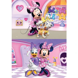 Minnie Mouse Puzzle (Yapboz) 2'si 1 arada (12+24 Parça)