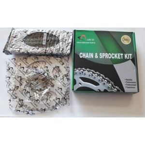 Motosiklet Zincir Dişli Seti Arch Yamaha Ybr125 15T/45T 428H-128L Kalın