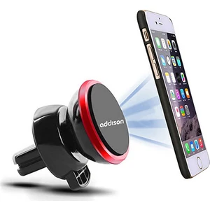 ADS-118 Siyah/Kırmızı Mıknatıs 360 Derece Mini Araç Telefon Tutucu