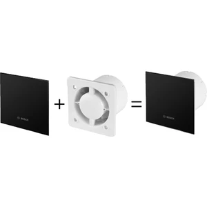 Banyo Aspiratörü / Fanı   1700 Serisi Parlak Siyah 125 mm çap