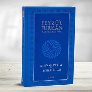 Feyzü'l Furkan Kur'an-ı Kerim ve Tefsirli Meali - Büyük Boy - Mushaf ve Meal - Mavi