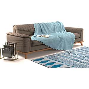 A.s.t Topdağı Tekstil Sofa Kaymaz Koltuk Örtüsü Şalı