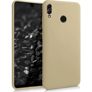 Case 4U Samsung Galaxy M20 Kılıf Klasik Mat Renkli Yumuşak Premier Silikon Altın