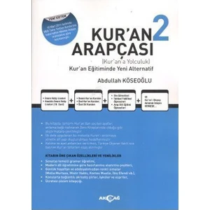 Akçağ Yayınları Kur'An Arapçası 2. Kitap + Çözüm Kitabı-Abdullah Köseoğlu