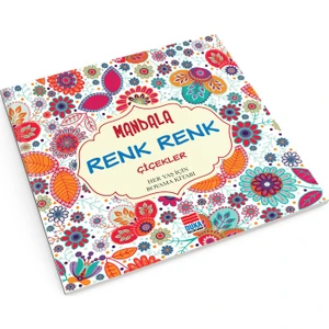 Evrensel Mandala Renk Renk Çiçekler