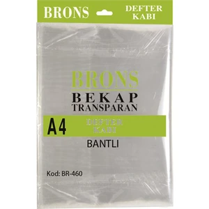 Defter Kabı A4 Şeffaf 10Lu Bantlı Br-460
