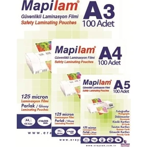 Mapilam 125 Mic A5 Parlak Laminasyon Filmi (1021205)