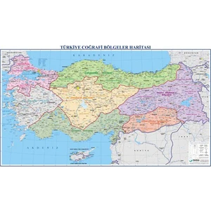 Türkiye Bölgeler Haritası 70X100