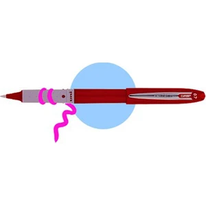 Uni-ball Grip Roller Kalem (UB-247)-Kırmızı
