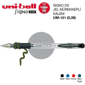 Uni-ball Signo Dx Jel Mürekkepli Kalem 1'li (Um-151) (0.38)