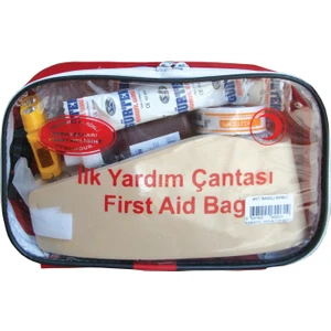 Karayollarına Uygun İlkyardım Çantası ."BASKILI-RENKLİ ÇANT.