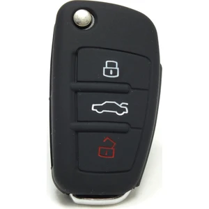 Gsk Audi Kumanda Kabı Koruyucu Kılıf 3 Tuş (Siyah)