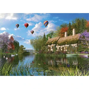 KS Games Puzzle 1000 -The  Old River Cottage