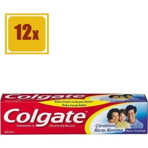 Diş Macunu Çürüklere Karşı  100 ml 12'li Set