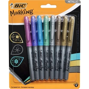 Marking Metalik Permanent Markör Karışık 8'Li Blister