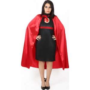 Annee Bakk Pelerin Kırmızı Saten 110 cm