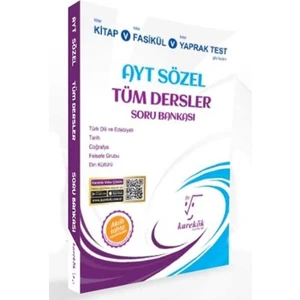 Karekök Yayıncılık AYT Tüm Dersler Soru Bankası [Sözel]