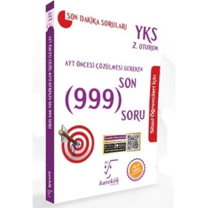 Karekök Yayıncılık AYT Den Önce Çözülmesi Gereken Son 999 Soru(Sözel)