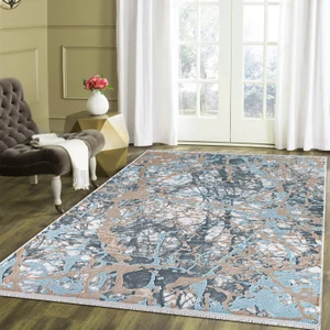 Astor DA 3804 Mavi 155 x 230 cm Saçaklı Modern Halı