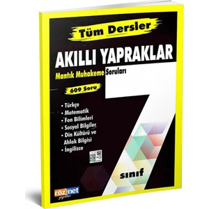 Çöznet 7. Sınıf Tüm Dersler Akıllı Yapraklar Mantık Muhakeme Soruları
