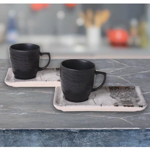 Set Doğaltaş Atıştırmalık 4 Parça Mat Renkli