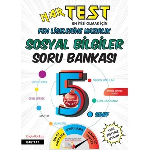 Nartest Yayınevi 5. Sınıf Sosyal Bilgiler Soru Bankası Fen Liselerine Hazırlık