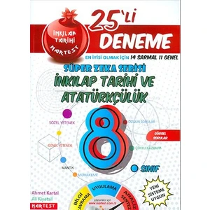 Nartest Yayınevi 8. Sınıf Nar T.C. İnkılap Tarihi Ve Atatürkçülük 25 Deneme Sınavı (14 Sarmal + 10 Genel)