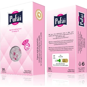 Sigara Filtresi Tar Süzen Ağızlık Standart Boy 8Mm 30 Adet 1 Kutu Pembe