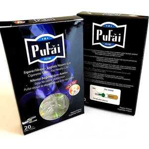 Sigara Ağızlı Katran Tutucu Normal Boy 8Mm Uyumlu Filtre 20 Adet Kutu Dark