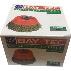 Çanak Tel Fırça Saçaklı 85 Mm