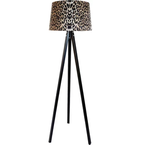 Leopar Desen ,Masif 3 Ayaklı Lambader,Tripod