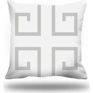 Yunananahtarı Dekoratif Kırlent Kılıfı