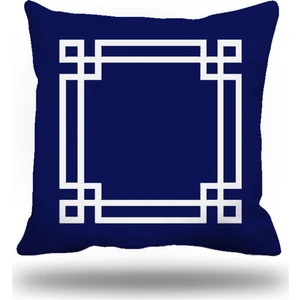 Yunananahtarı Dekoratif Kırlent Kılıfı