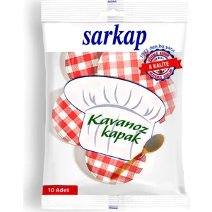 Hijyenik Paket 10 Adet Kavanoz Kapağı-Kırmızı Ekoseli-82 mm