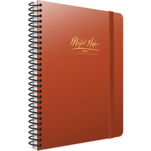 Metal Notes Spiralli Plastik Kapak 17X24 80 Yp. Çizgili Defter