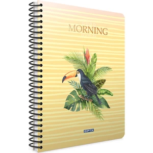 Mornıng Spiralli Karton Kapak A4 80 Yp. Kareli Defter