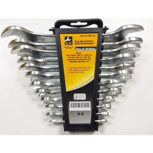 Tools Düz 2 Ağız Anahtar Takımı 12'li 6x32 mm