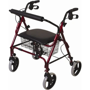 İthal 4 Tekerlekli Yürüteç( Rollator) Bordo