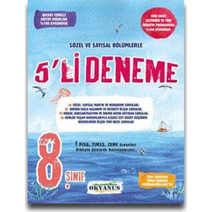 Okyanus Yayınları 8. Sınıf 5'li Deneme