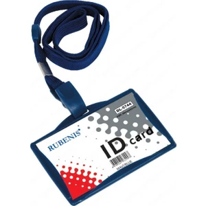 İpli Yaka Kartı Mavi