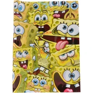Spongebob Hazır Defter-Kitap Kabı A-4 Şeffaf 25 Li (25 Adet 1 Paket)