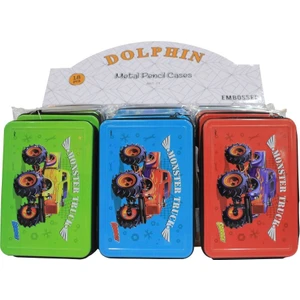 Cem Dolphin Metal Kalem Kutusu Art-71B Karışık Renklerde