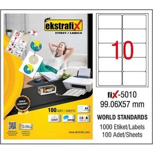 Ekstrafix Lazer Etiket 99.06*57Mm Fix-5010