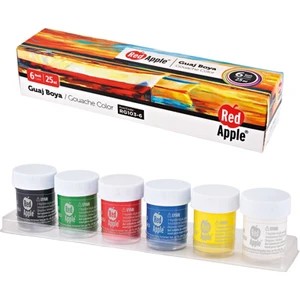 Kırmızı Elma Rg 103-6 Red Apple Guaj Boya 6X25 Ml