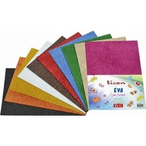 271822 Simli Eva Yapışkanlı 50X70 Cm 2Mm Renkli 10 Lu