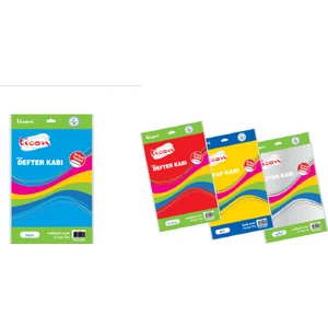 Hazır Defter Kabı Tek Kenar Yapışkan Yeşil 10 Lu (1 Paket 10 Adet)