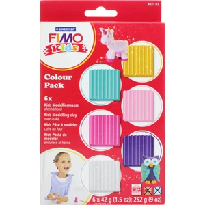 Fimo Kids Polimer Kil Seti 6X42Gr. - Glitter