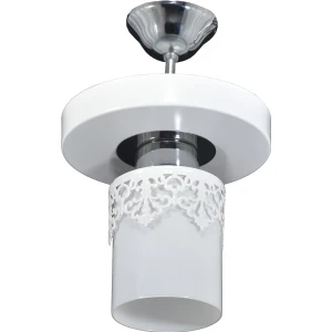 Tekli Yuvarlak Tepsi Taçlı Beyaz