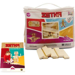 Zet Zeka Zet Zeka Zetka 120 Parça Doğal Ahşap Denge Oyunu 3 Yaş ve Üzeri
