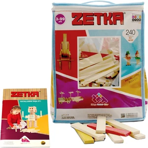 Zet Zeka Zetka 240 Parça Doğal ve Renkli Ahşap Denge Oyunu 3 Yaş ve Üzeri